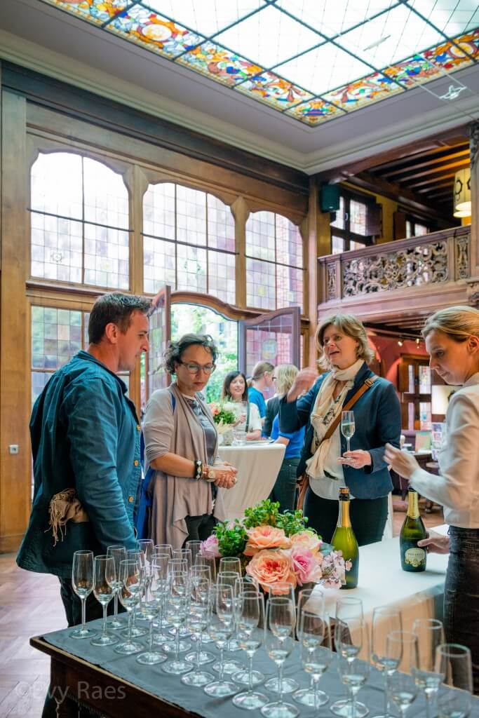 25 april 2014 - Antwerpen, België - Diner ter ere van de tentoonstelling Albert Pepermans in Huis Happaert. @Evy Raes