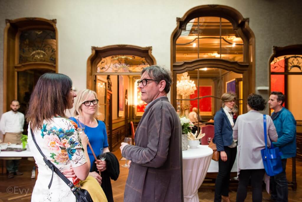 25 april 2014 - Antwerpen, België - Diner ter ere van de tentoonstelling Albert Pepermans in Huis Happaert. @Evy Raes