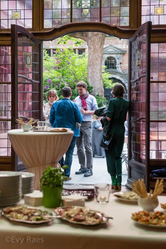 25 april 2014 - Antwerpen, België - Diner ter ere van de tentoonstelling Albert Pepermans in Huis Happaert. @Evy Raes