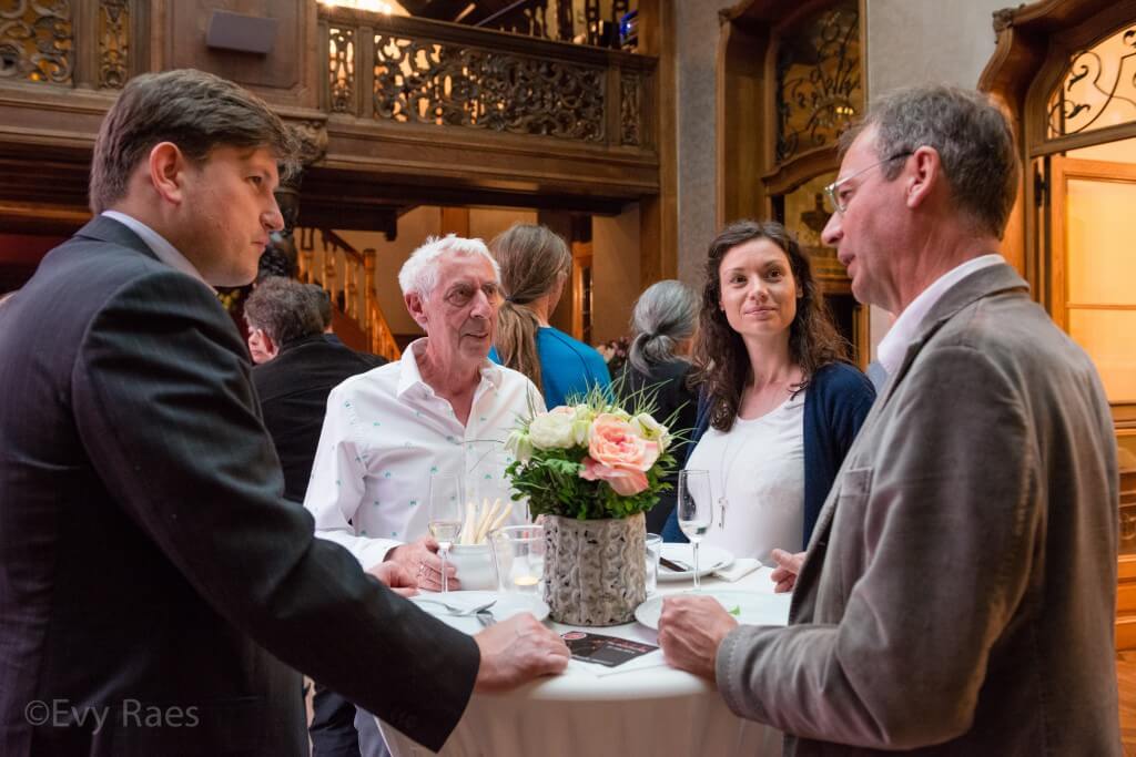 25 april 2014 - Antwerpen, België - Diner ter ere van de tentoonstelling Albert Pepermans in Huis Happaert. @Evy Raes