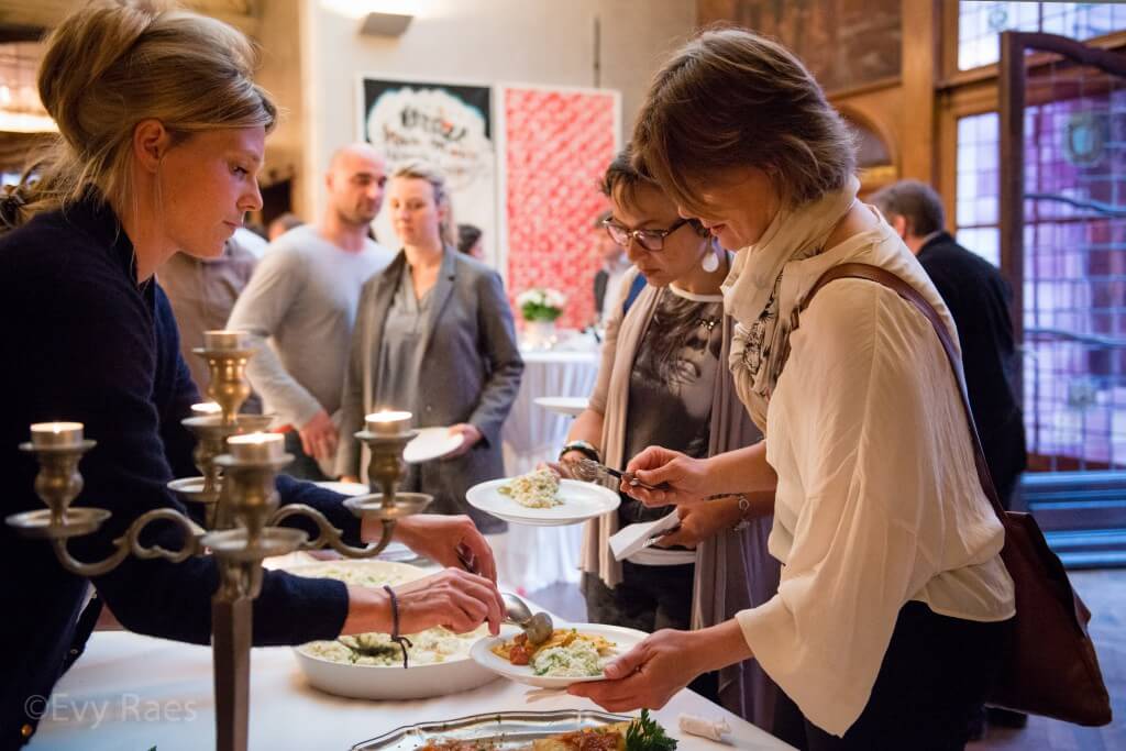 25 april 2014 - Antwerpen, België - Diner ter ere van de tentoonstelling Albert Pepermans in Huis Happaert. @Evy Raes